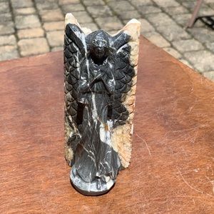 QUARTZ CRYSTAL CLUSTER HAND CARVED ANGEL